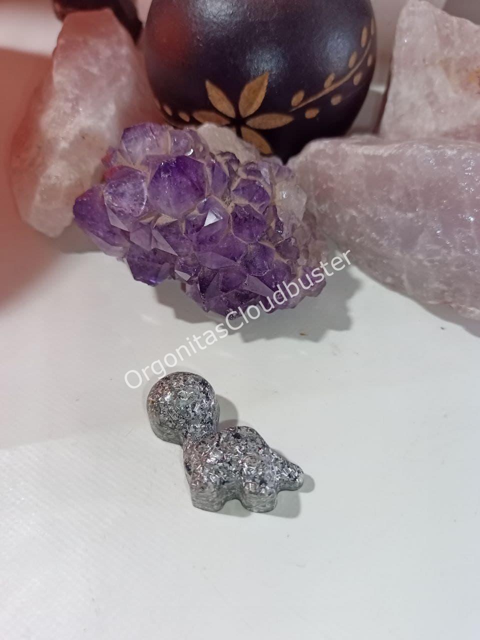 Orgonita / Electronite Dinosaurio decorativo pequeño modelo 1 - Imagen 3