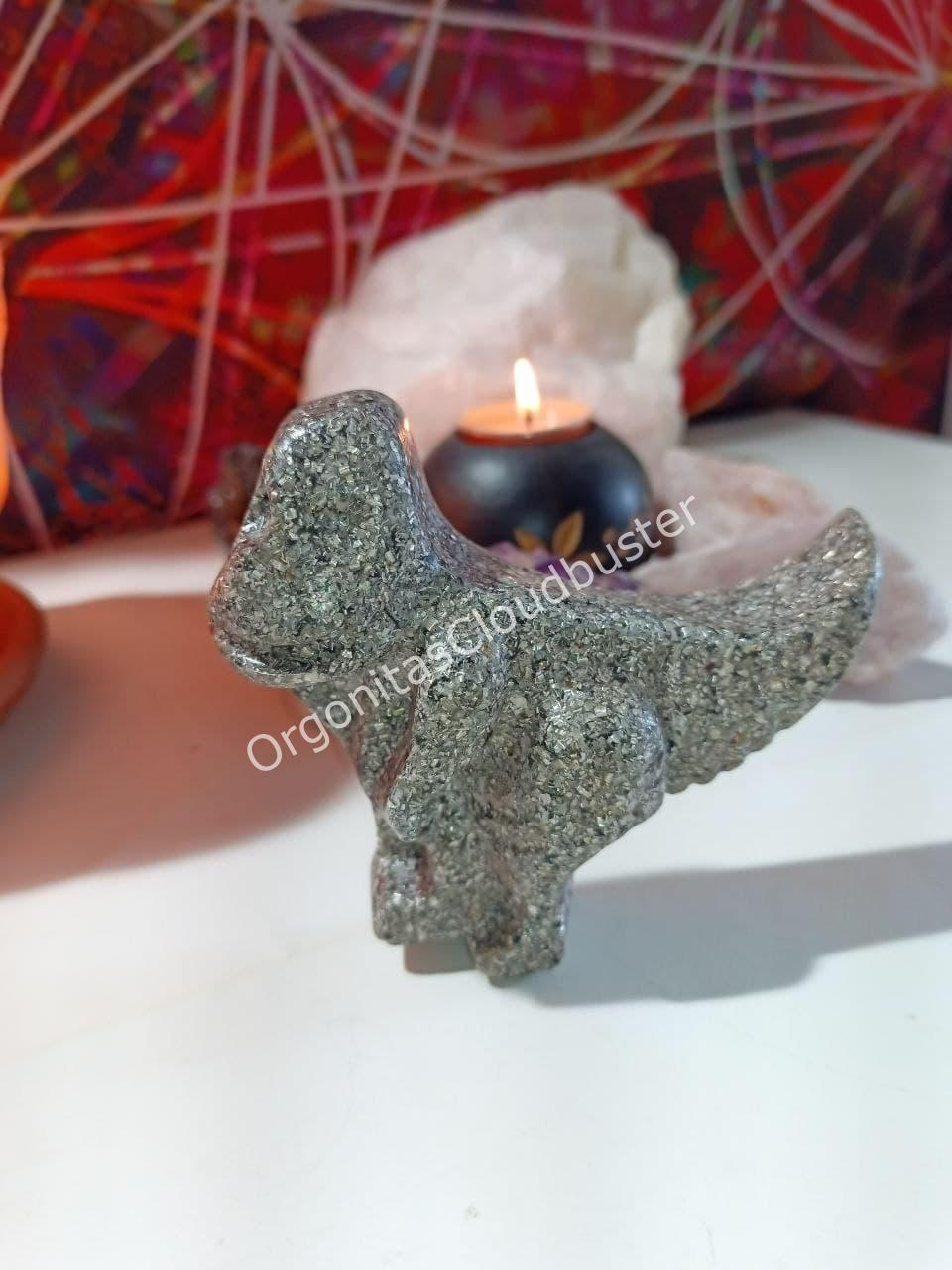 Orgonita / Electronite Dinosaurio decorativo Grande Mod. 1