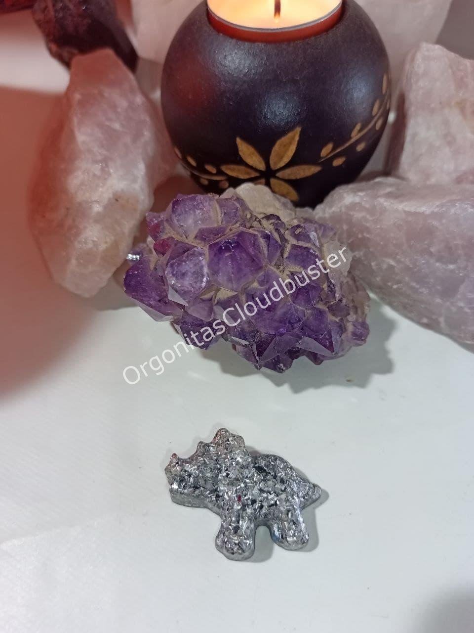 Orgonita / Electronite Dinosaurio Decorativo Pequeño Mod. 2. - Imagen 2