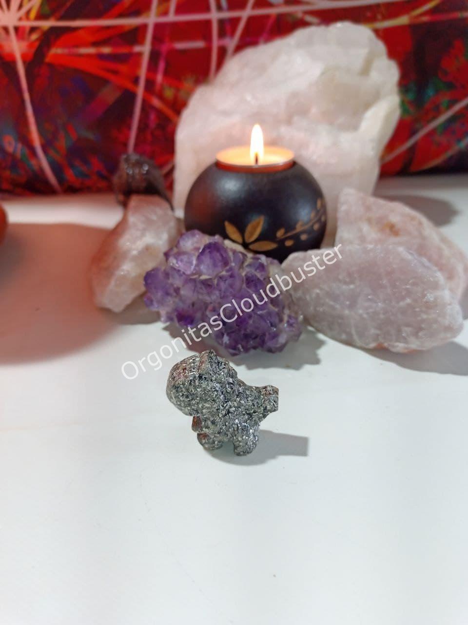 Orgonita / Electronite Dinosaurio decorativo pequeño Mod. 3. - Imagen 3