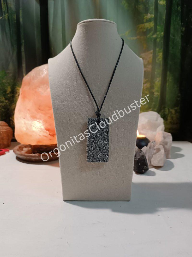 Orgonita / Electronite Colgante Chapa Rectangular. - Imagen 5