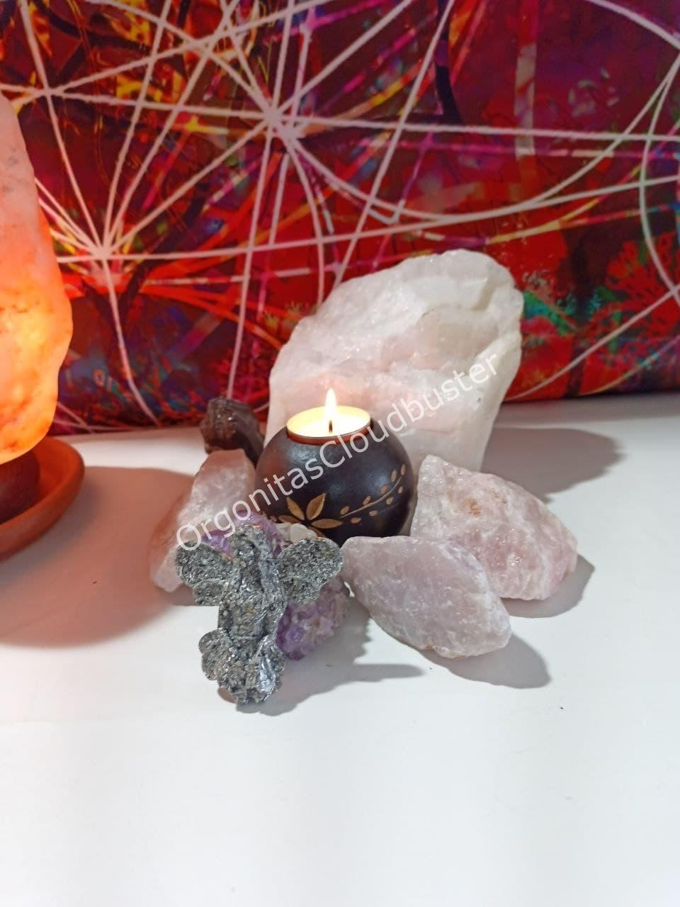 Orgonita / Electronite Hada decorativa Dos Alas. - Imagen 2