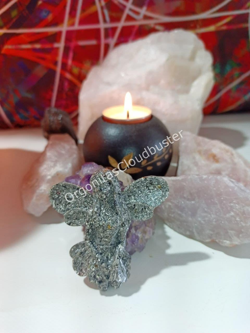 Orgonita / Electronite Hada decorativa Dos Alas.