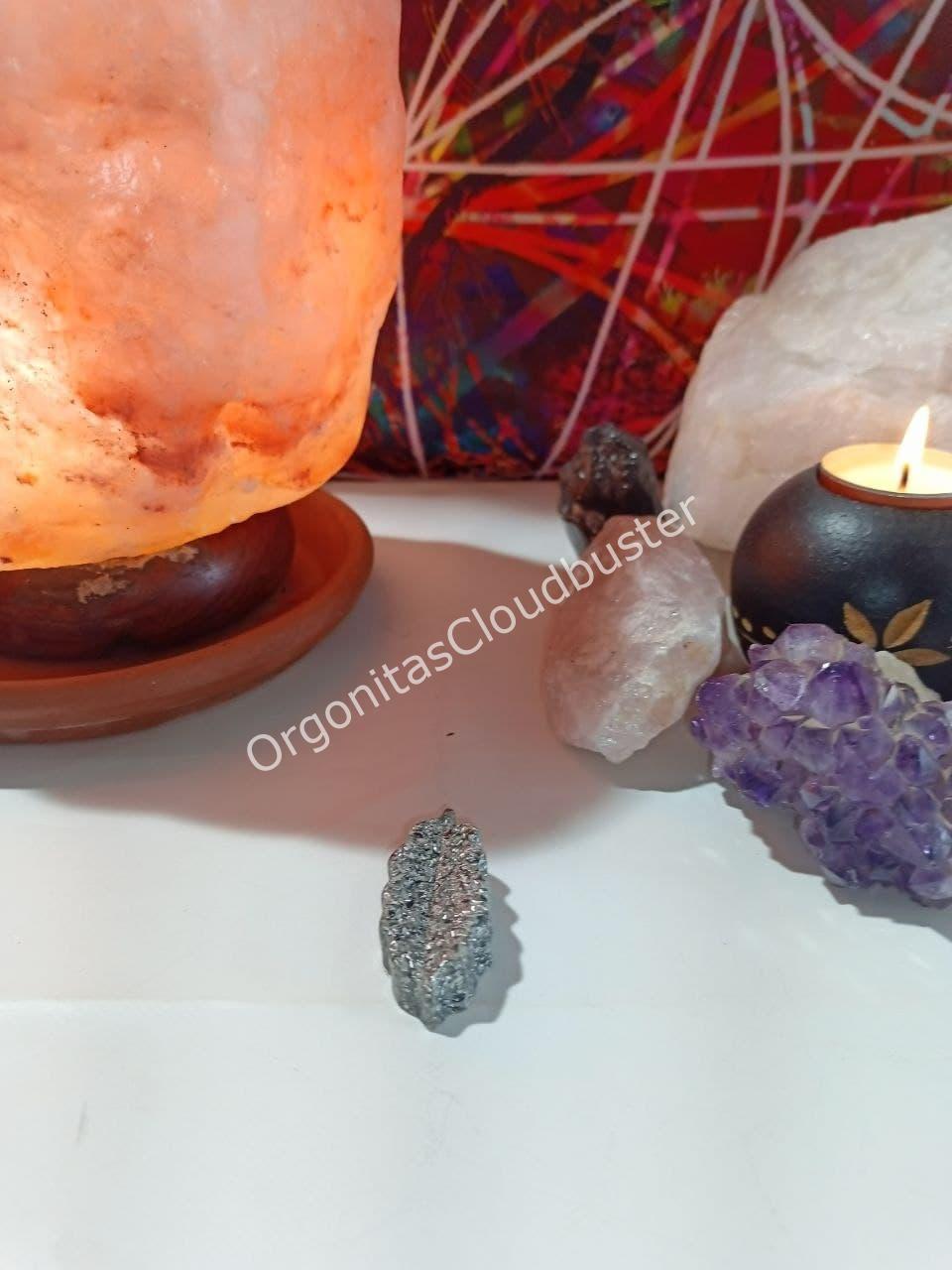 Orgonita / Electronite Hoja Alargada decorativa con Picos - Imagen 3