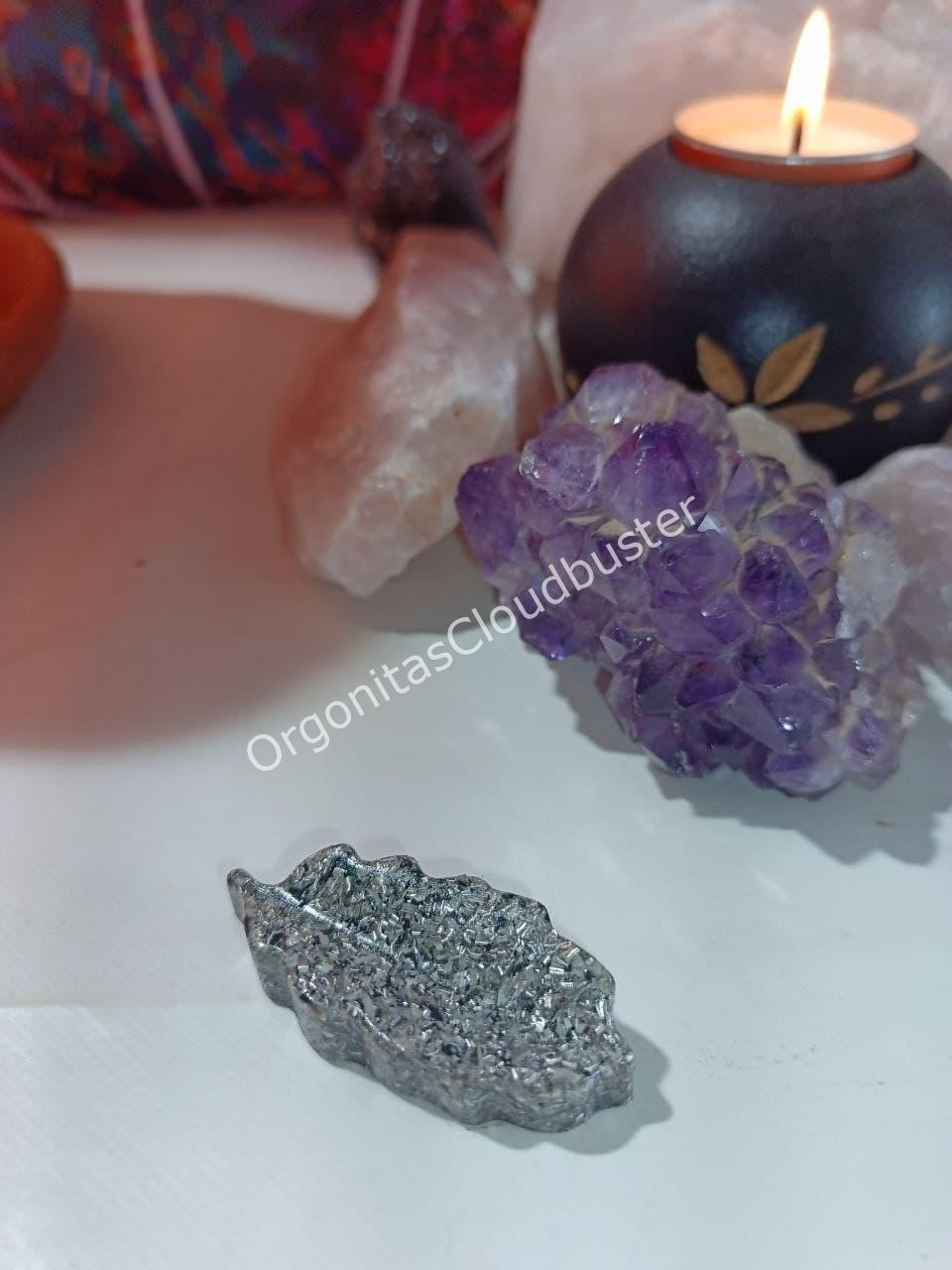 Orgonita / Electronite Hoja Alargada decorativa con Picos