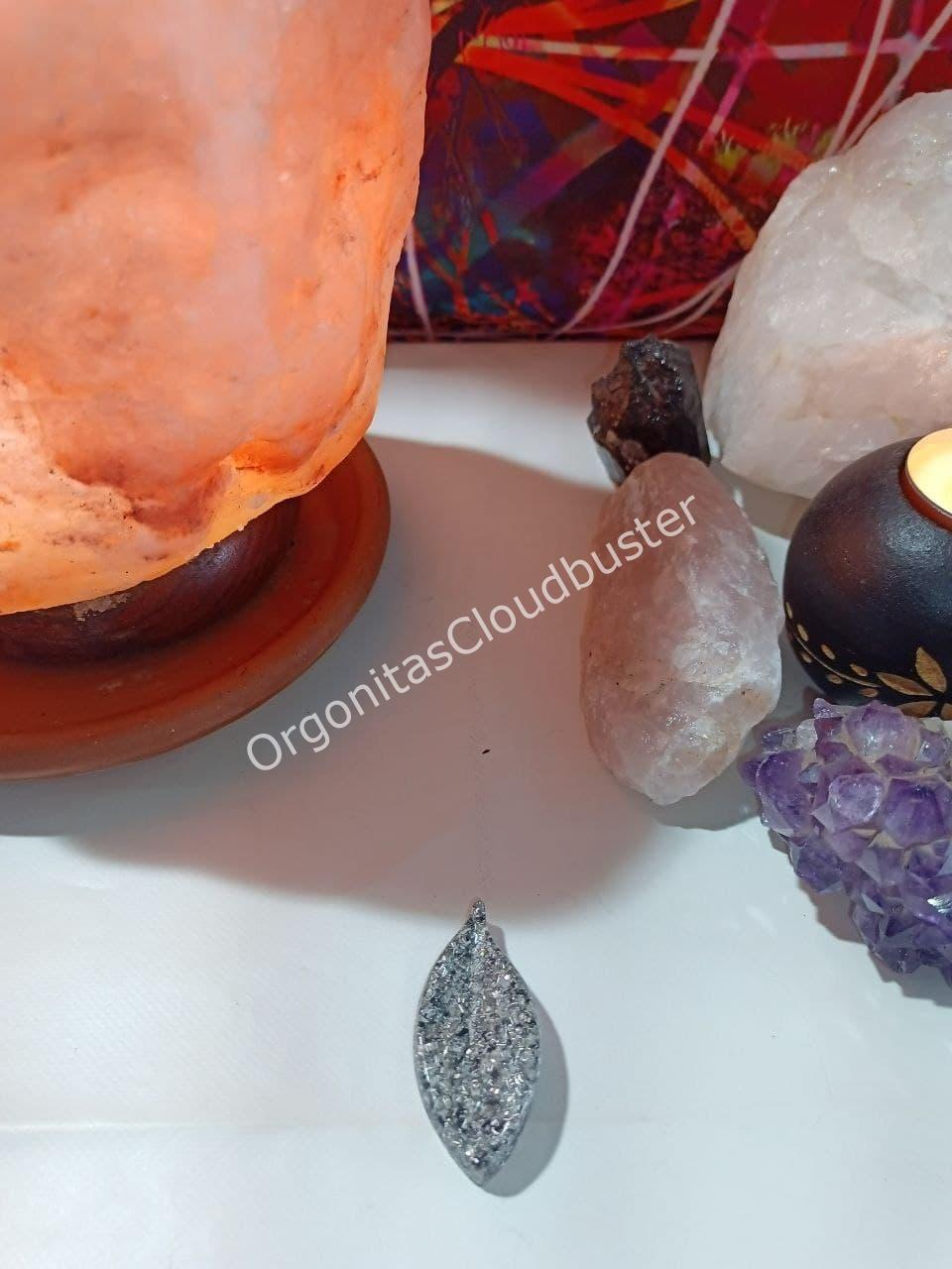 Orgonita / Electronite Hoja Alargada decorativa punta - Imagen 2