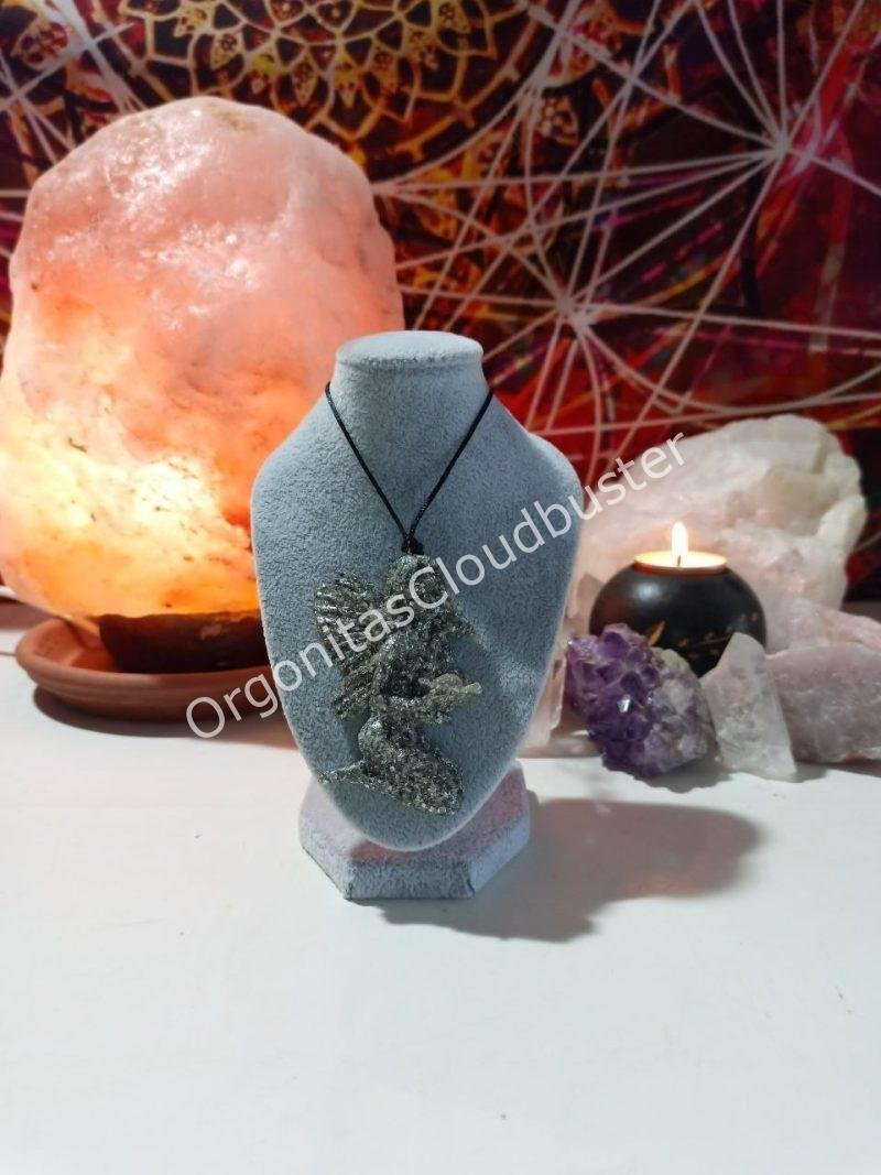 Orgonita / Electronite Colgante forma de Hada 1 ala - Imagen 5
