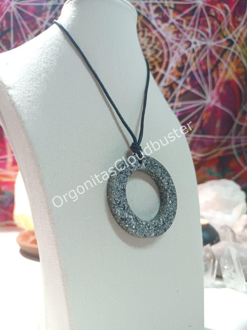 Orgonita / Electronite Colgante Aro Grande. - Imagen 2
