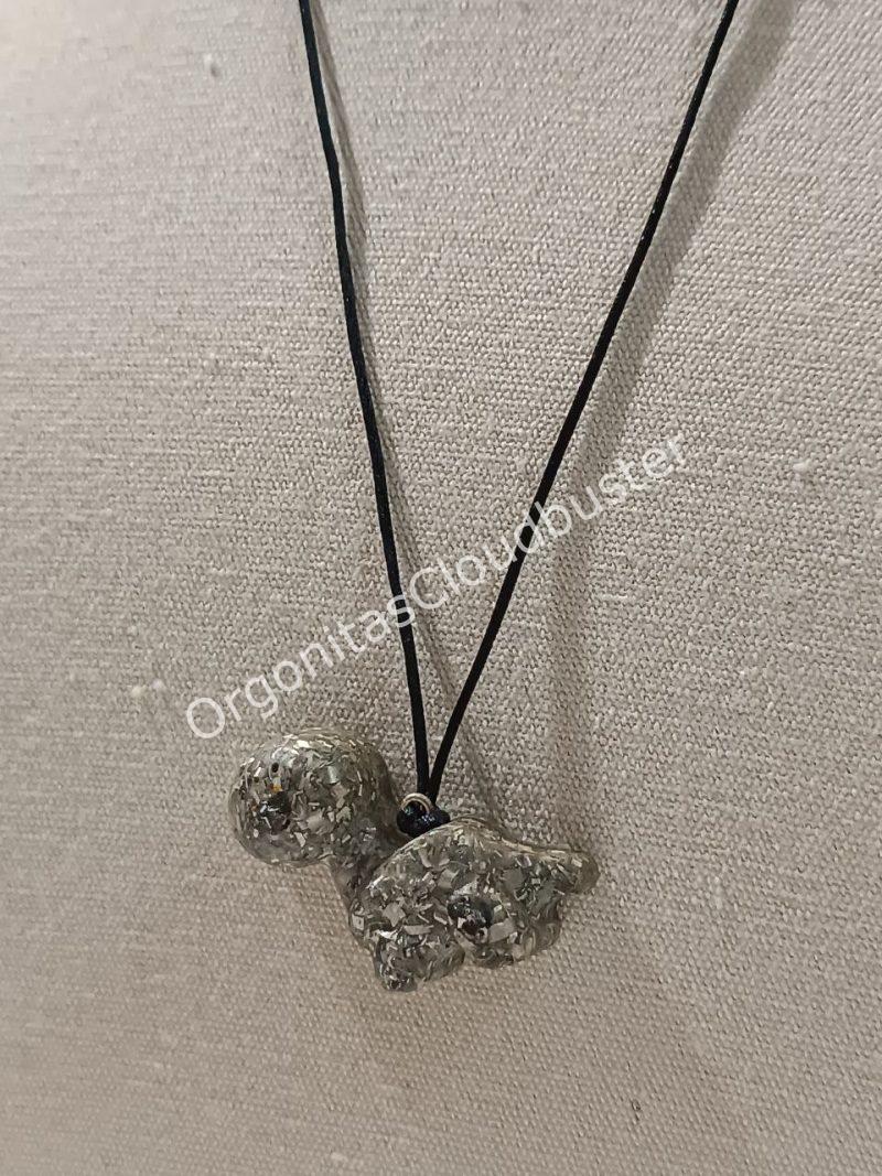 Orgonita / Electronite Colgante Dinosaurio pequeño mod 1.