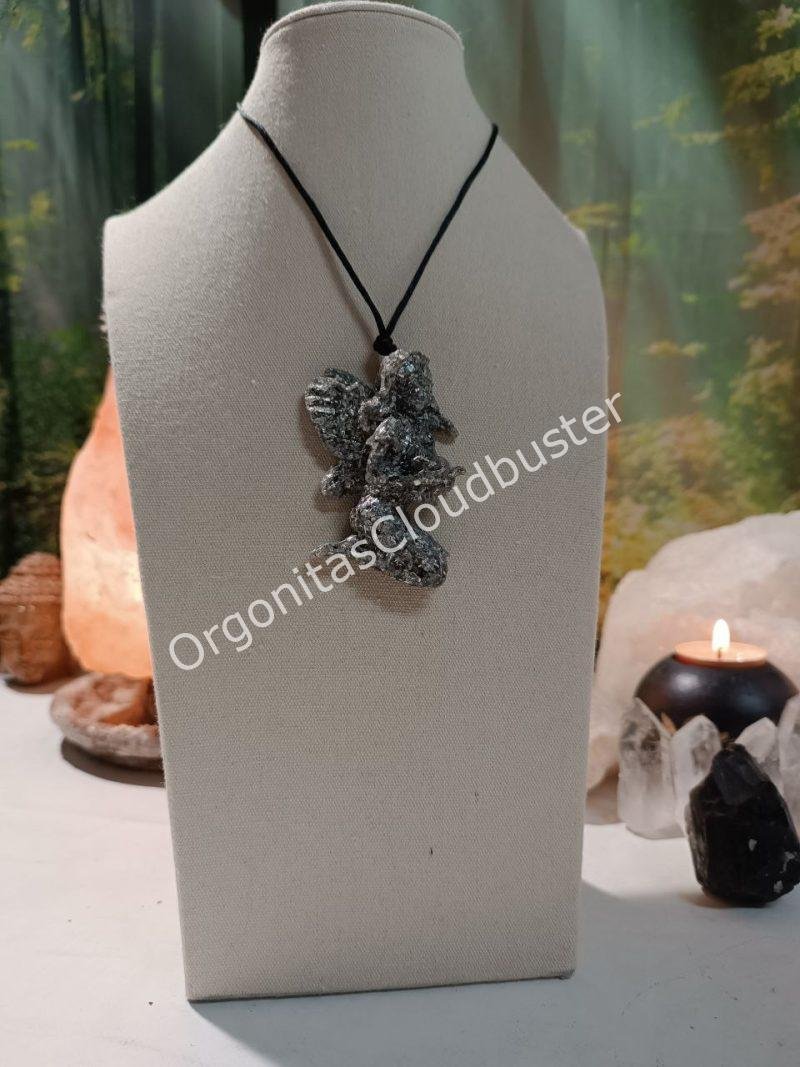 Orgonita / Electronite Colgante forma de Hada 1 ala - Imagen 4