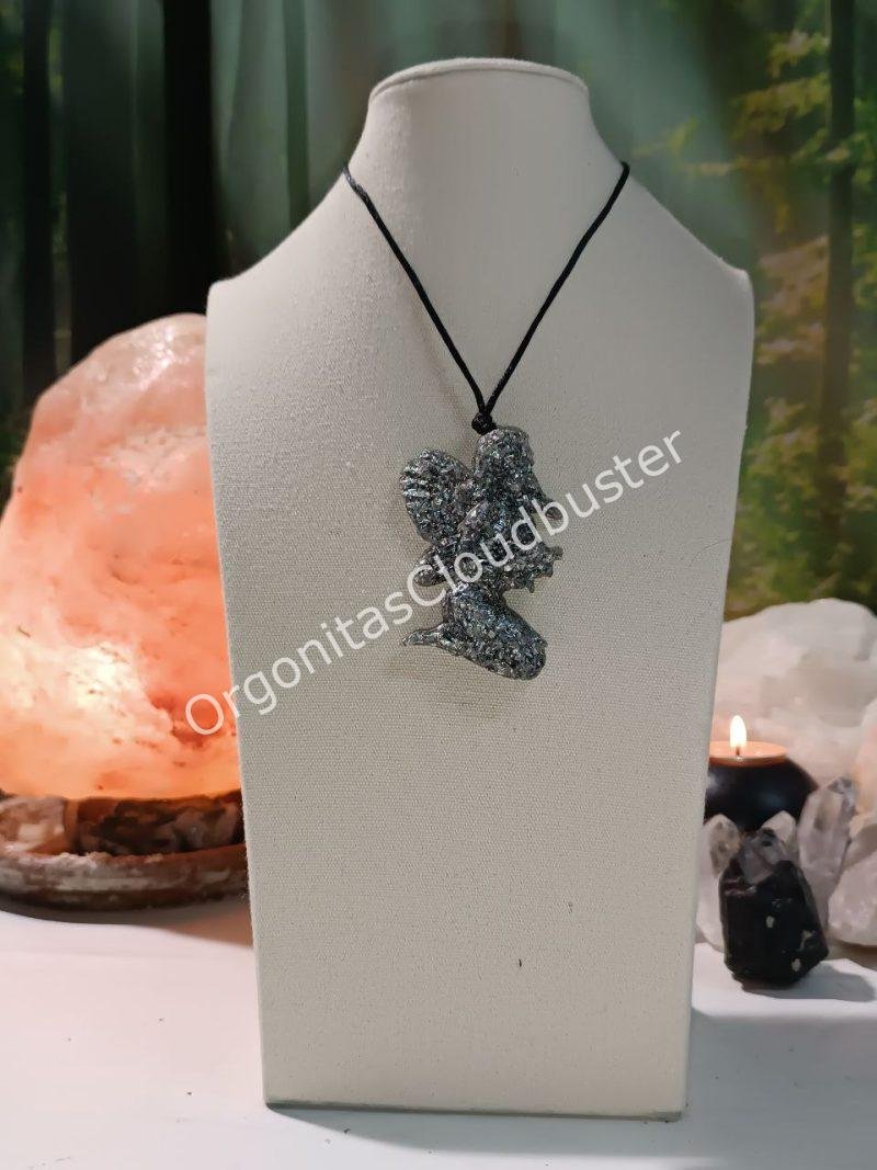 Orgonita / Electronite Colgante forma de Hada 1 ala - Imagen 3