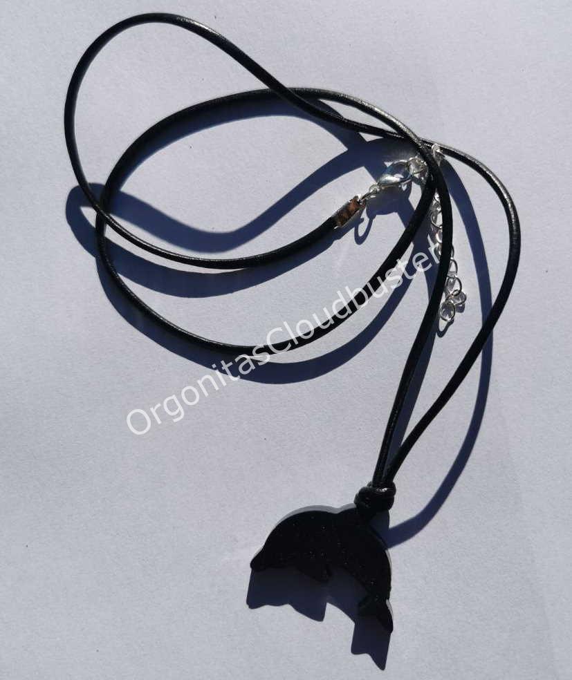 Colgante Delfín Magnetita Orgonita - Imagen 2