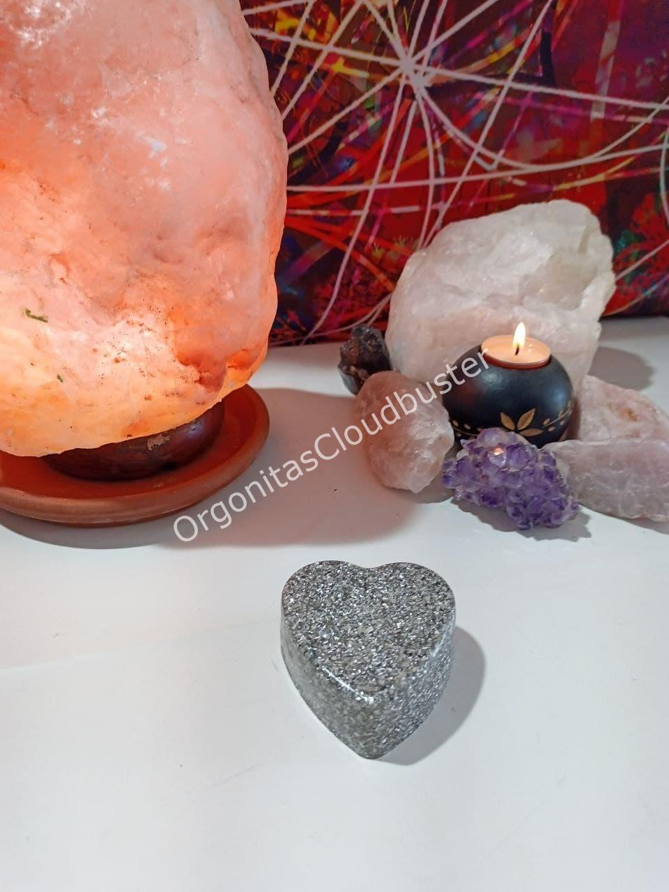 Orgonita / Electronite formato Corazón grande - Imagen 3