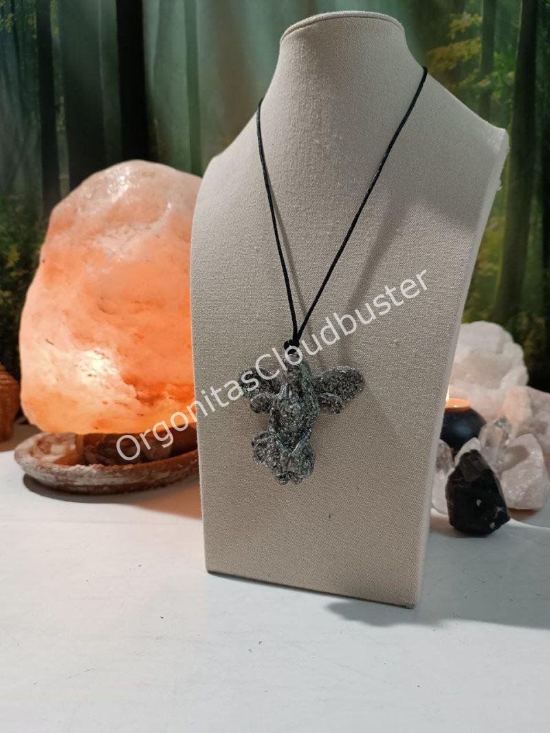 Orgonita / Electronite Colgante Hada 2 Alas. - Imagen 3