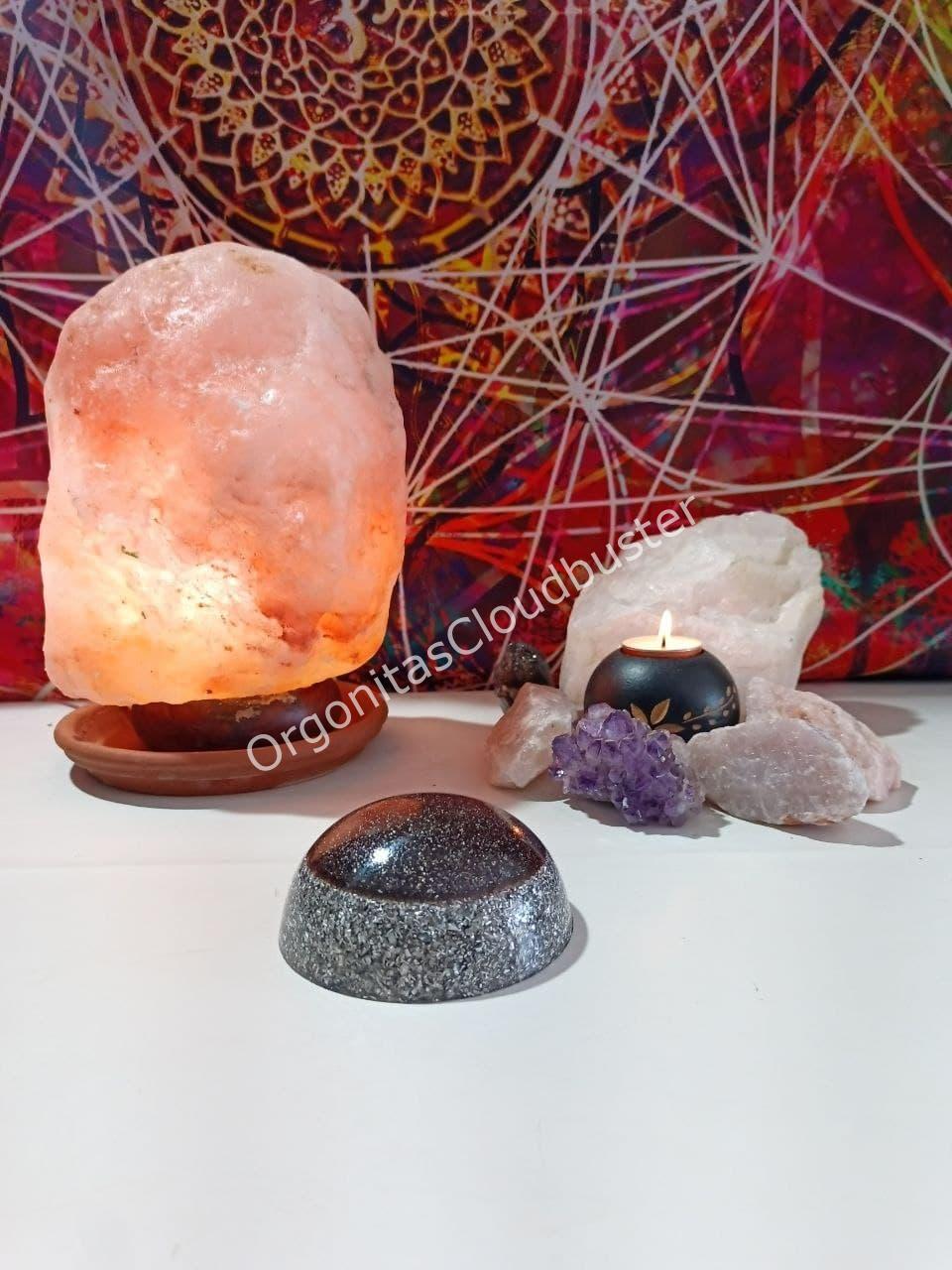 Orgonita viruta de hierro y aluminio Semiesfera - Imagen 2