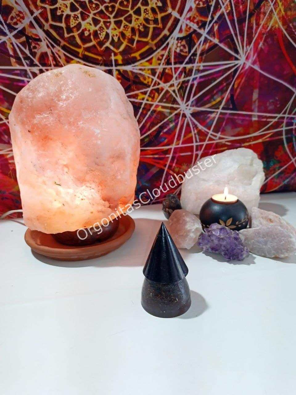 Orgonita VIRUTA DE HIERRO Pirámide Cono y punta de Magnetita - Imagen 3