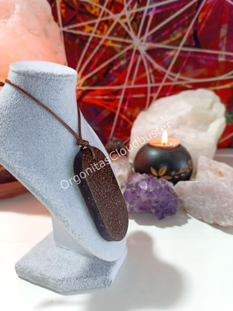 Orgonita VIRUTA PEQUEÑA DE HIERRO colgante Chapa Militar - Imagen 2