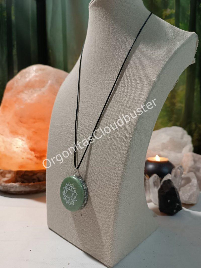 Orgonita / Electronite Colgante o llavero Chakra Corazón o Cardíaco - Imagen 3
