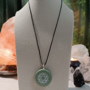 Orgonita / Electronite Colgante o llavero Chakra Corazón o Cardíaco