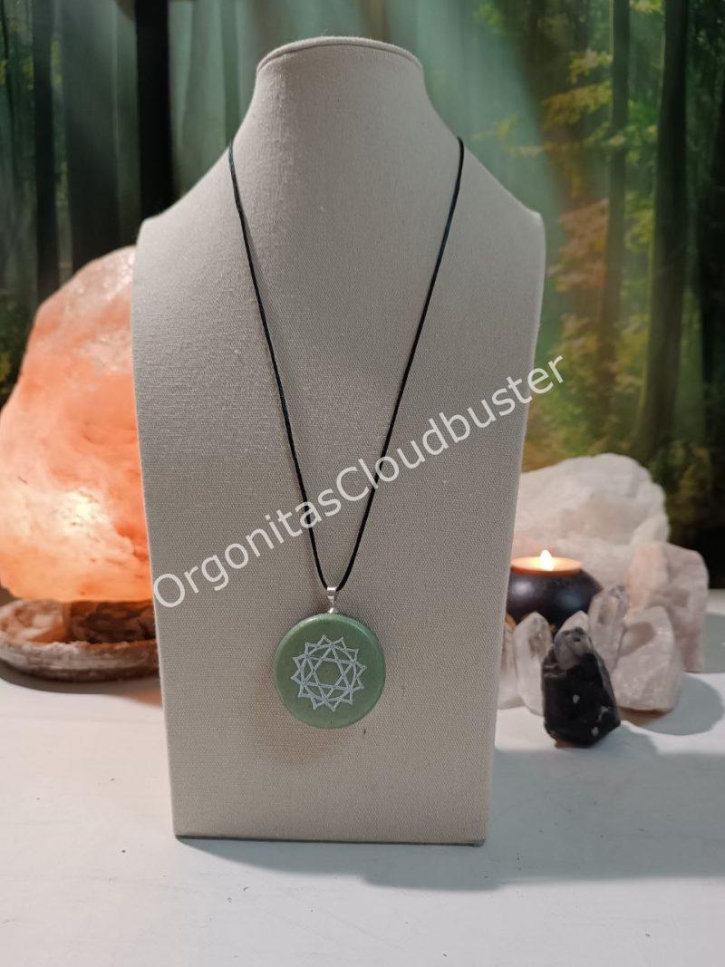 Orgonita / Electronite Colgante o llavero Chakra Corazón o Cardíaco - Imagen 4