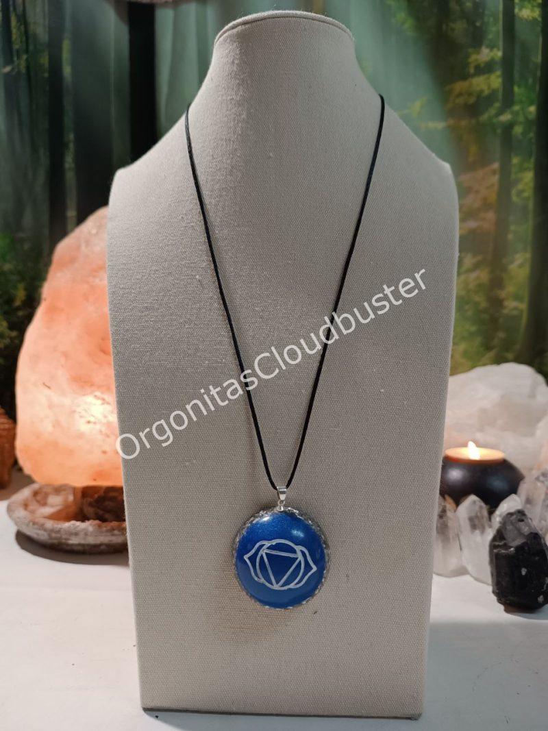 Orgonita / Electronite Colgante o llavero Chakra Tercer Ojo formato Semiesfera