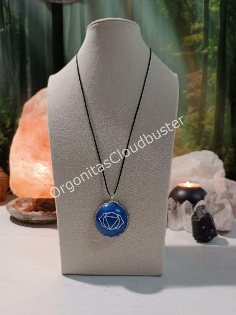 Orgonita / Electronite Colgante o llavero Chakra Tercer Ojo formato Semiesfera - Imagen 4