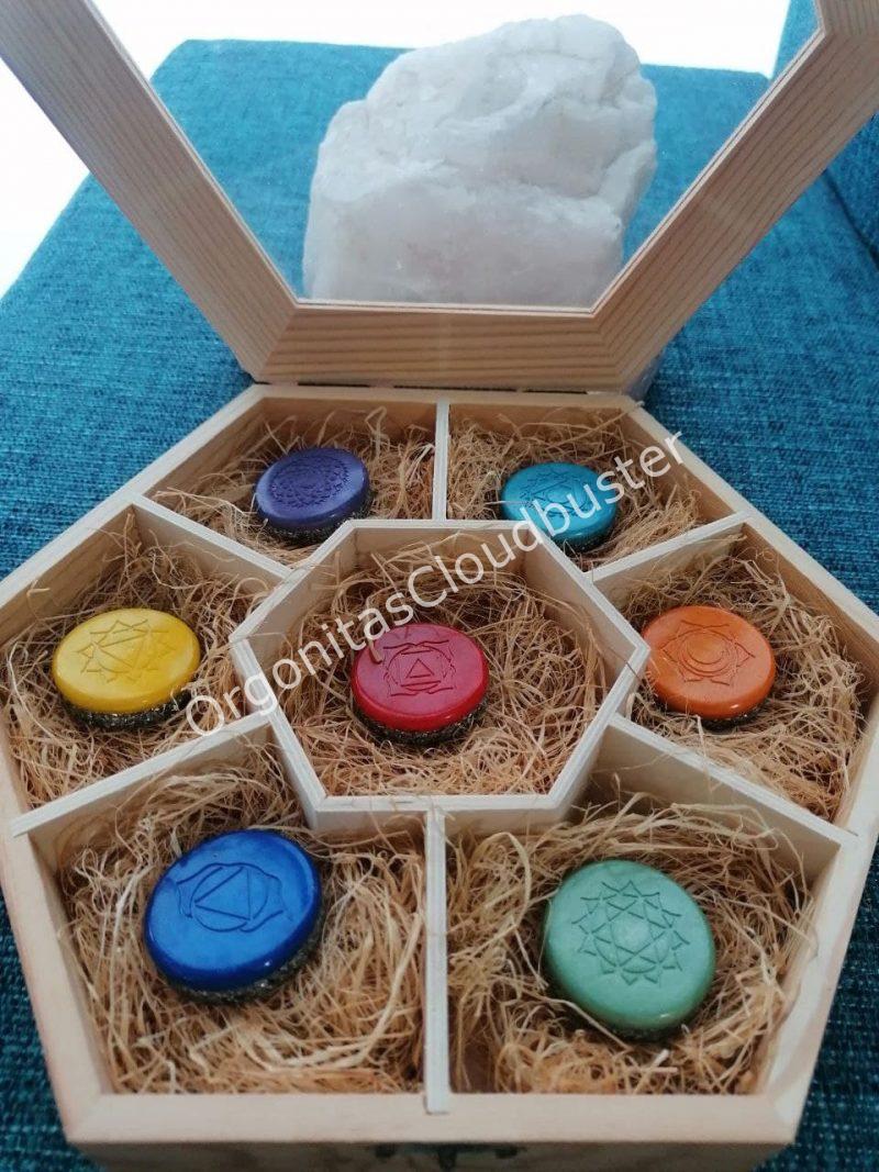 Conjunto Orgonitas Reiki formato Semicírculo - Imagen 8