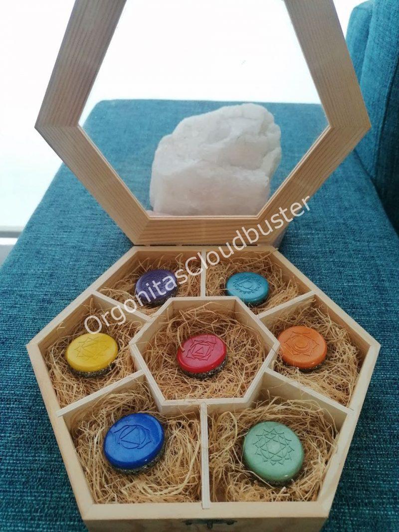 Conjunto Orgonitas Reiki formato Semicírculo - Imagen 7