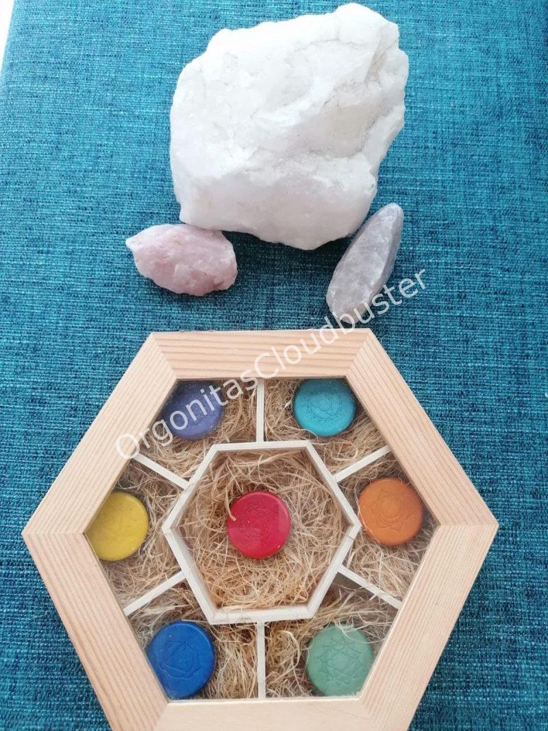 Conjunto Orgonitas Reiki formato Semicírculo - Imagen 6