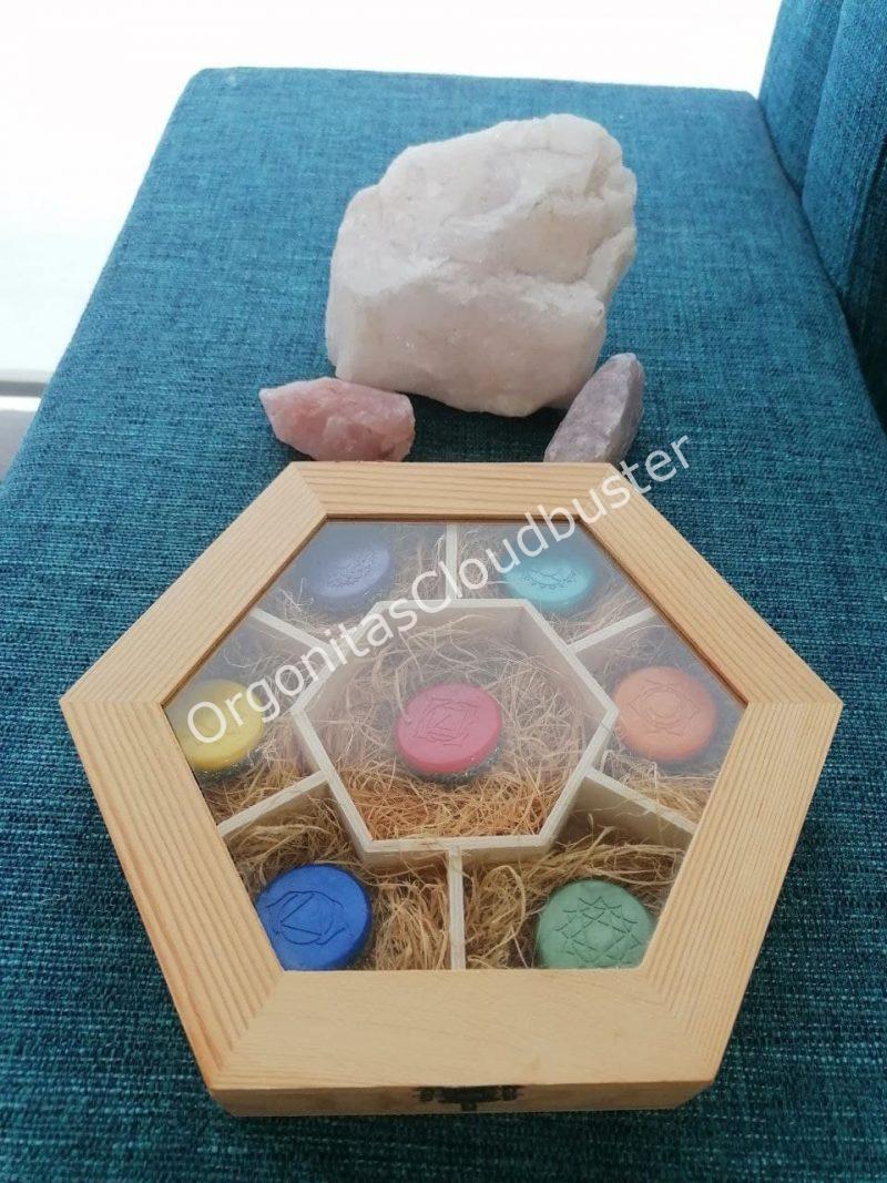 Conjunto Orgonitas Reiki formato Semicírculo - Imagen 5