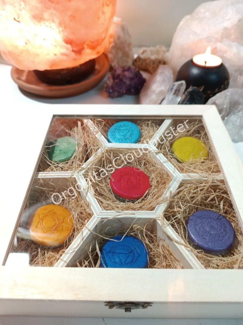 Conjunto Orgonitas Reiki formato Semicírculo - Imagen 4