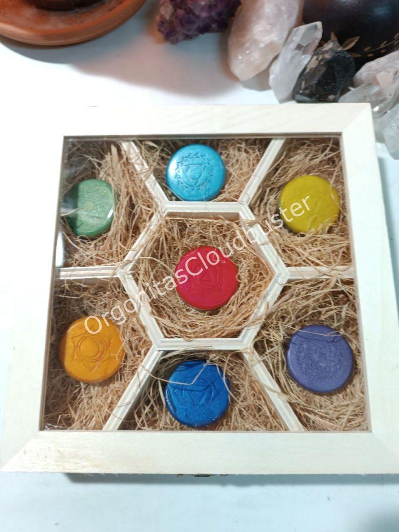 Conjunto Orgonitas Reiki formato Semicírculo - Imagen 2