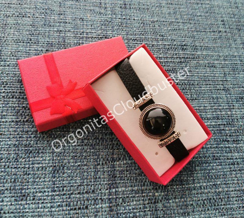 Pulsera de Shungita formato Redonda color Negra.