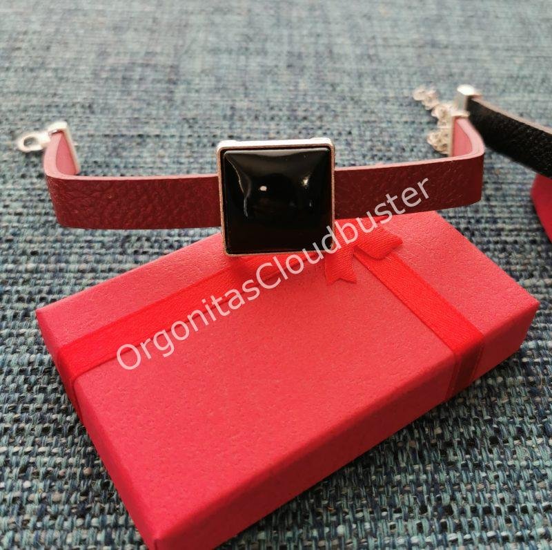 Pulsera de Shungita formato Cuadrada 2 Colores - Imagen 3