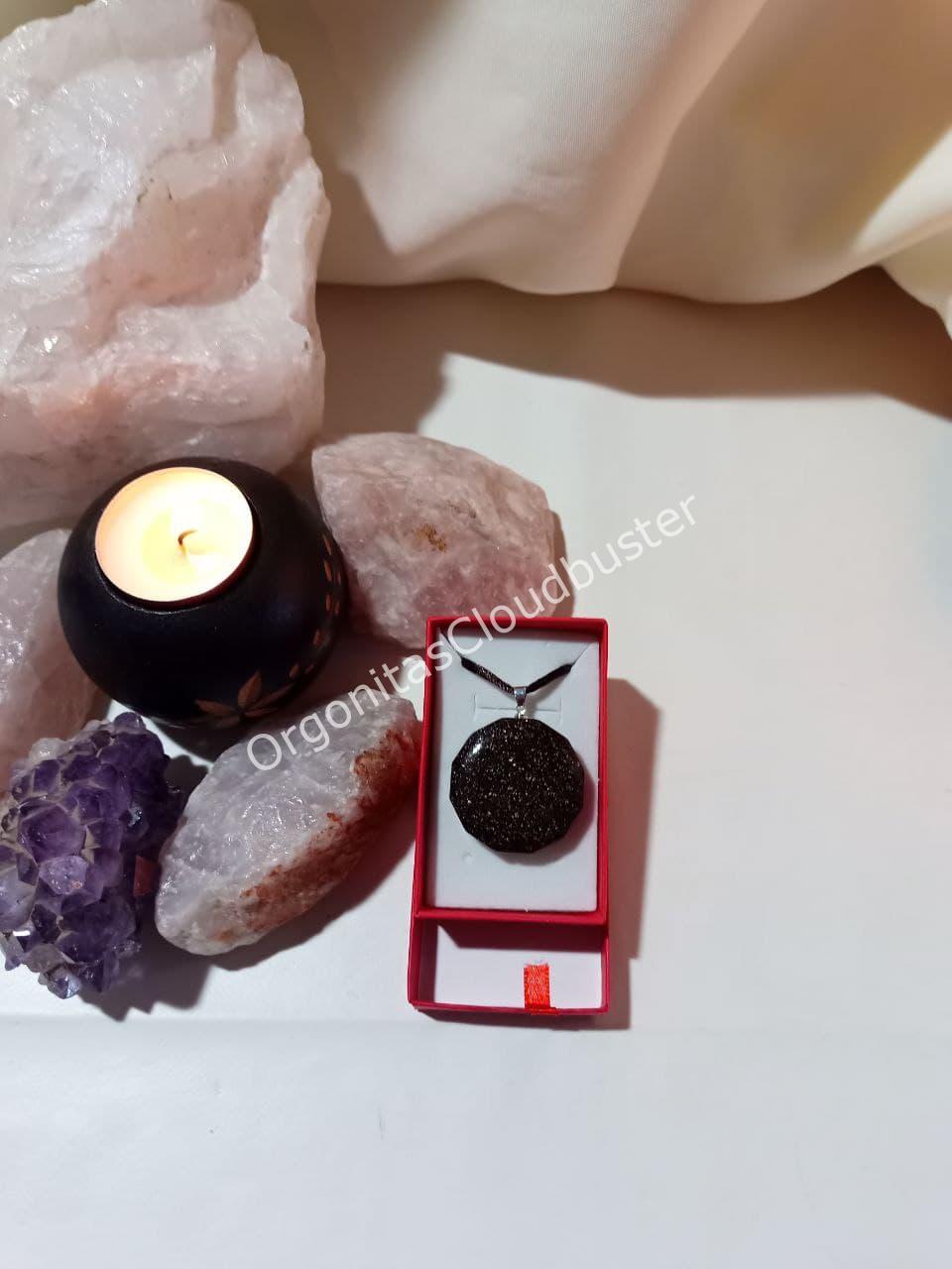 Orgonita VIRUTA PEQUEÑA DE HIERRO colgante Dodecágono - Imagen 4