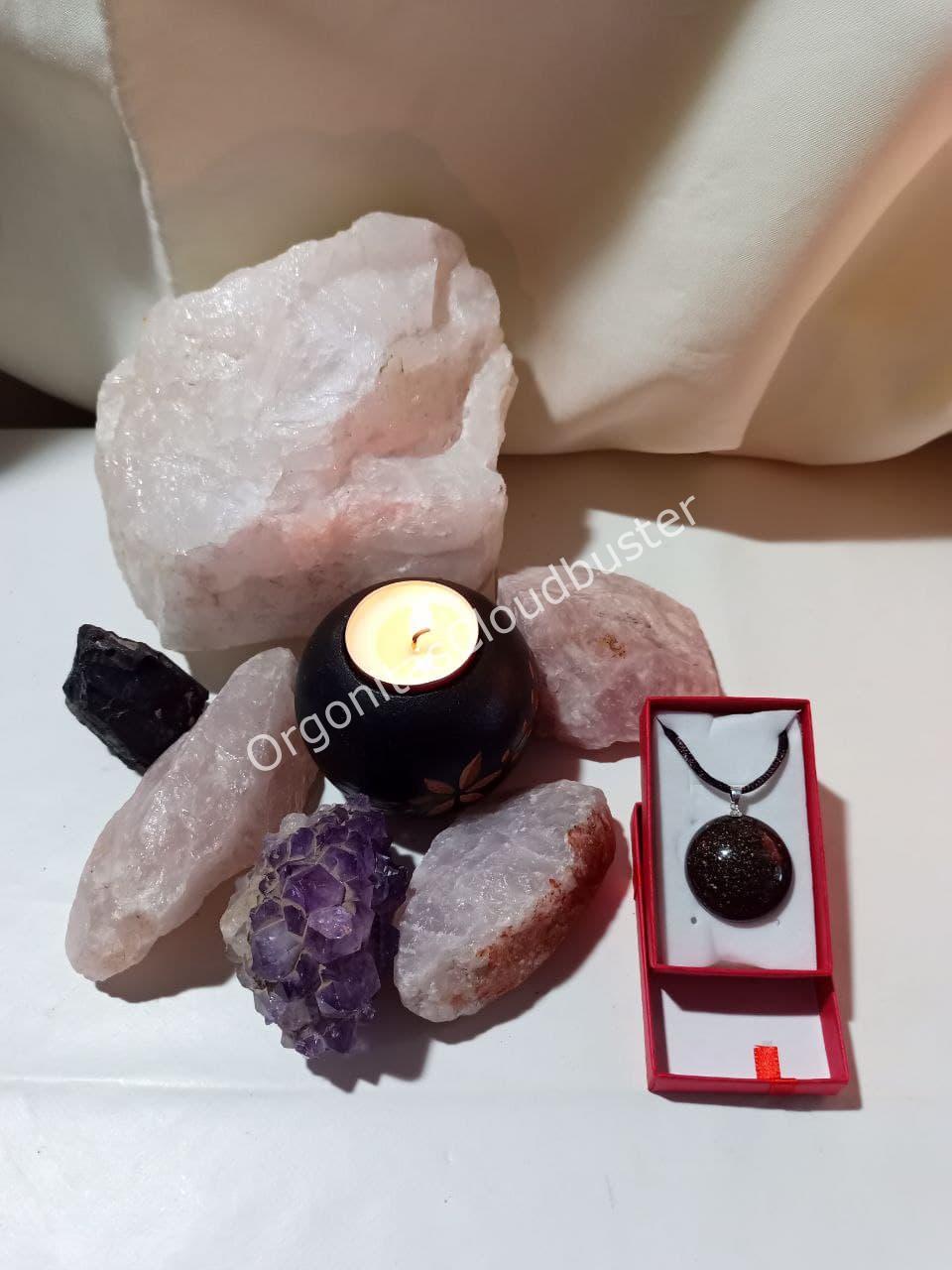 Orgonita VIRUTA PEQUEÑA DE HIERRO colgante Semicírculo Pequeño - Imagen 5