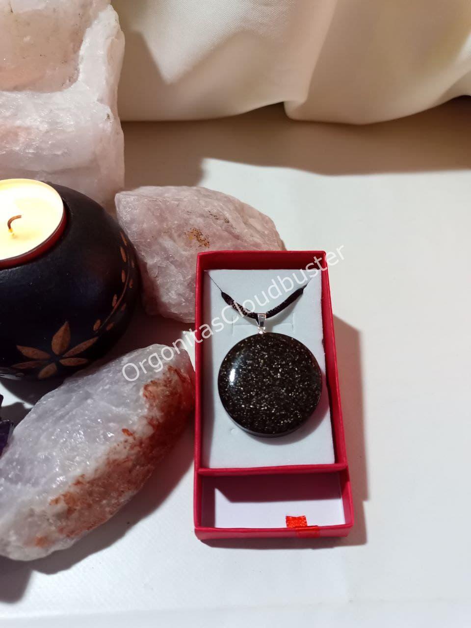 Orgonita VIRUTA PEQUEÑA DE HIERRO colgante Círculo - Imagen 4