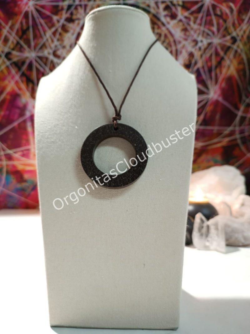 Orgonita VIRUTA PEQUEÑA DE HIERRO colgante Aro Grande - Imagen 2