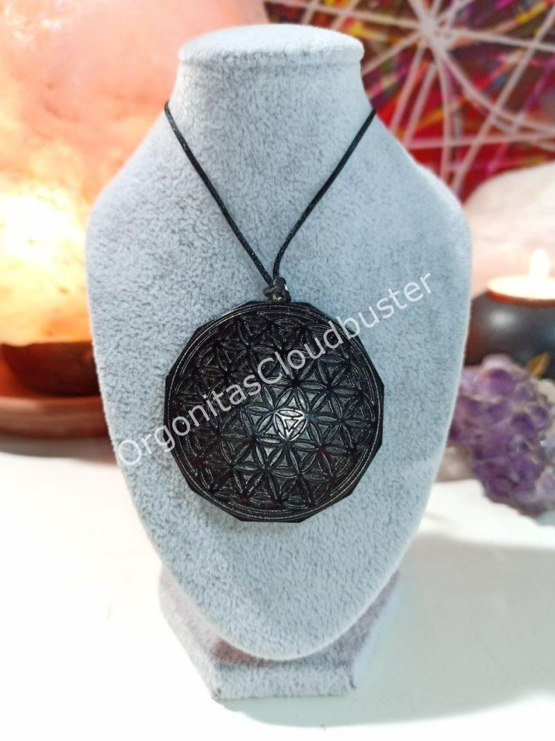 Orgonita Flor de la Vida Magnetita Colgante