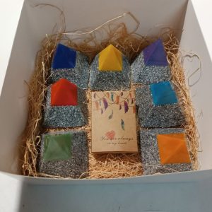 Orgonita / Electronite Conjunto Pirámides Chakras