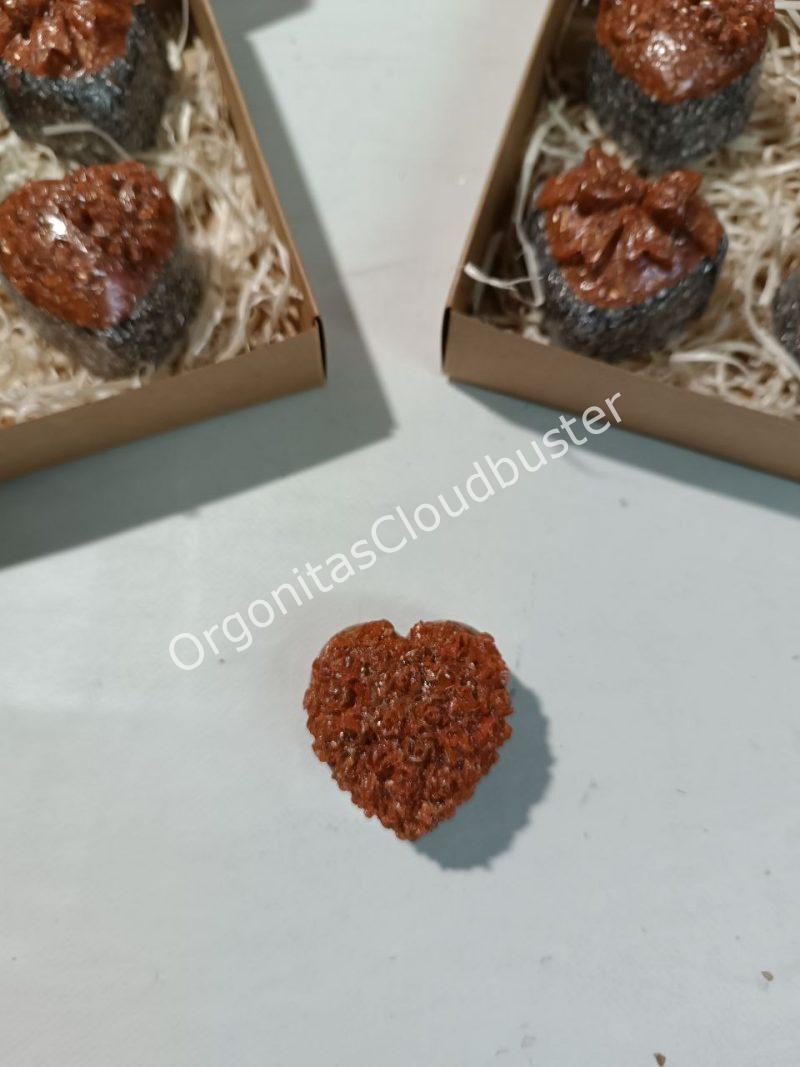 Orgonita / Electronite Conjunto corazones Color - Imagen 5
