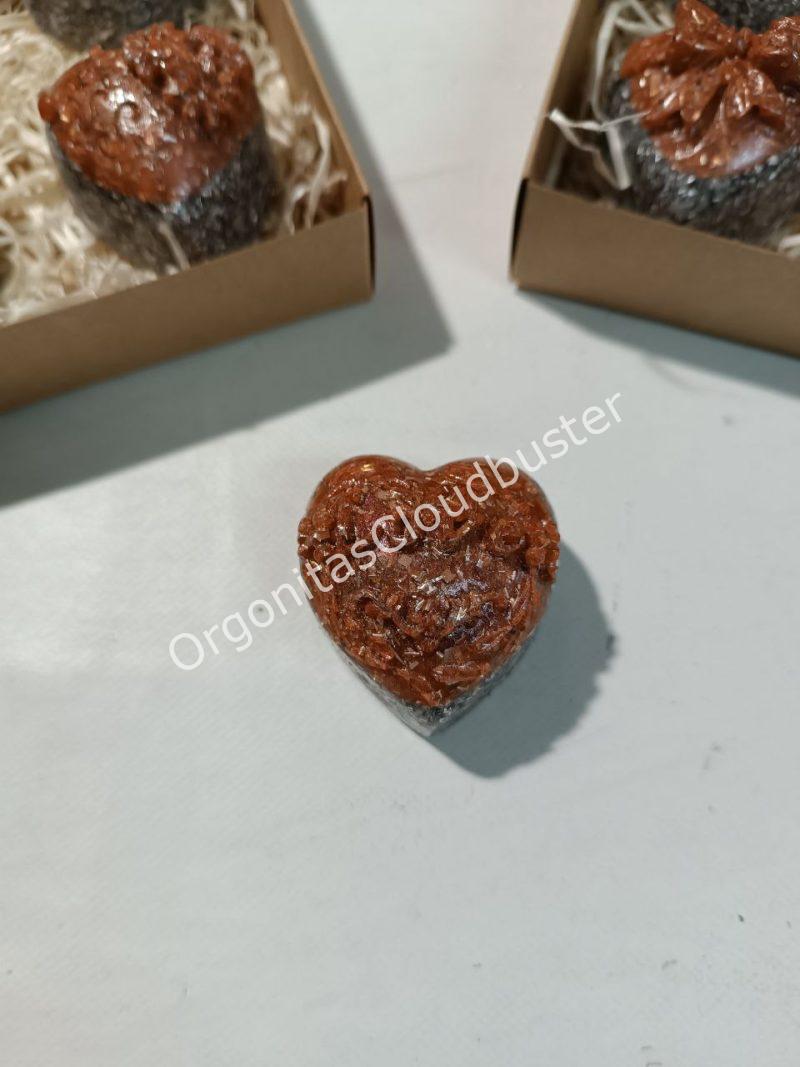 Orgonita / Electronite Conjunto corazones Color - Imagen 4