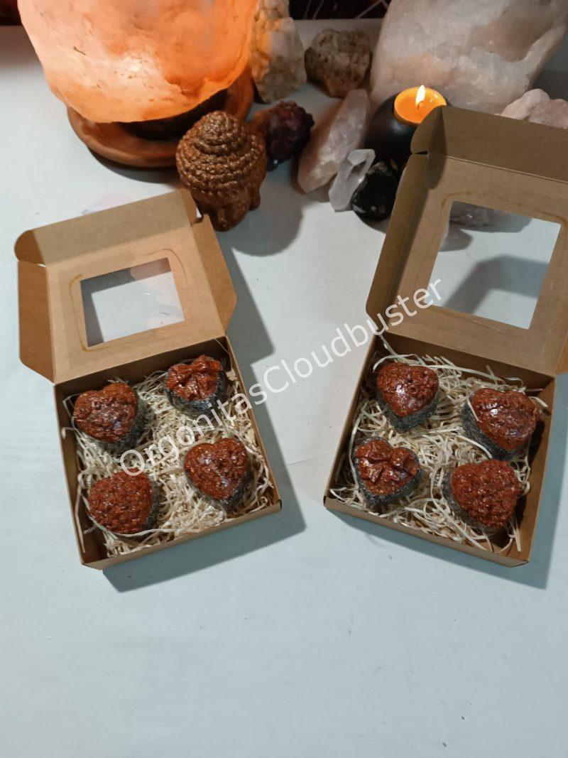 Orgonita / Electronite Conjunto corazones Color - Imagen 2