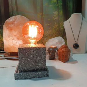 Lámpara mesita CUADRADA Orgonita / Electronite